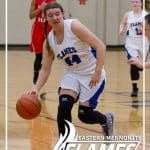 Felicity Zimmerman in the game where she scored her 1,000th career point.