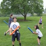 EMES annual Field Day with eight grade and a few high school helpers. 