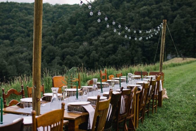 Sub Rosa Flora and Fauna Meal in the George Washington National Forest (before the rain)