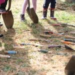 EMES students plant daffodils in hope for spring.