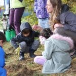 EMES students plant daffodils in hope for spring.