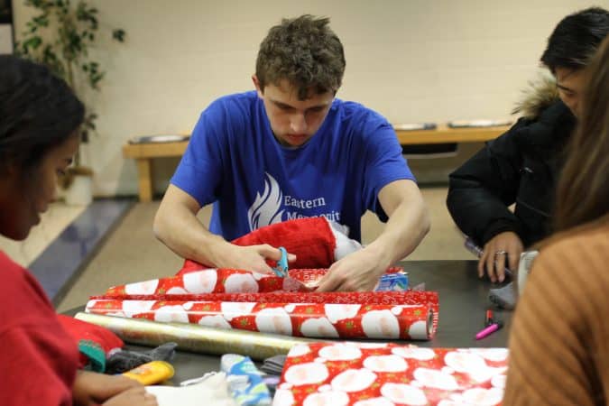 We Serve and National Honor Society Christmas stocking project