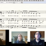 Jared Stutzman singing parts for virtual choir invitation