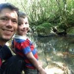  Andrew Jenner and his son, Alex, on a hunt for monkeys in the Serra Gaucha mountains in southern Brazil. "We found a troop of brown howlers a few minutes after the photo was taken. "