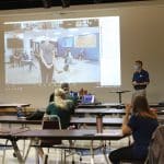 Paul Leaman, head of school, introduces new faculty and staff (located in various physical settings) during Fall Conference 2020.