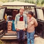 Keith and Ellen Helmuth ready to leave for the Farm Market, June, 1983.