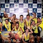 Andrew Jenner with Cavalos, his running team in Brazil. "Brazilian running teams are unlike anything familiar to amateur runners in the United States."