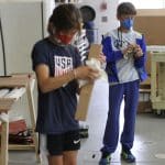 Sanding boards for the 5th grade class marimba project.