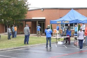 Volunteer COVID and liability check in