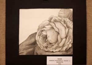 Anneke McDonald, 11, Rose, Graphite on Pencil