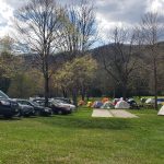 Tenting at Highland Retreat kept people safely ensconced but cold!