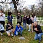 Jesse James Bank Mennonite Church Cemetery blowing dandelions April 19, 2021 E-term