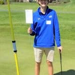 EMS golf team member Schuyler Harmison '22 was Paul Leaman's back up for the afternoon flight.