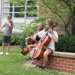 During COVID, rehearsal moved outside when possible