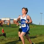 Jackson Comfort '28, Peak View cross country invitational 2021. Photo by Michael Weaver.