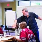 Carl Stauffer, teaching a course during the Summer Peacebuilding Institute at Eastern Mennonite University. Photo courtesy EMU.