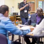 Carl Stauffer teaching a course at the Center for Justice and Peacebuilding's Summer Peacebuilding Institute. Photo courtesy EMU.