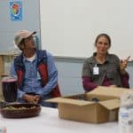 Mark and Wendy Hochstedler, both class of '95, share in Family Consumer Science class. 