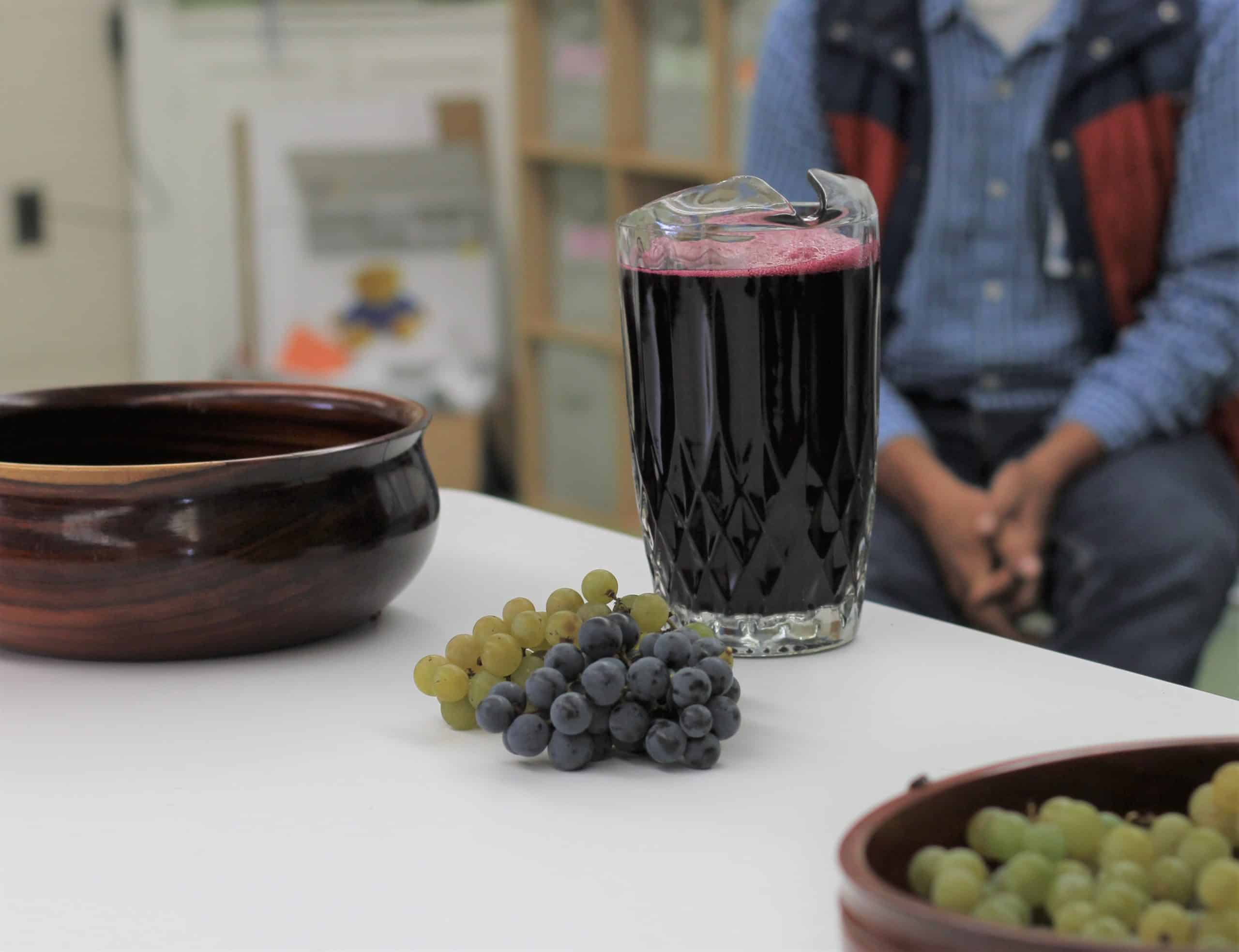 Grape juice from Wenger Grapes in Family and Consumer Science class.