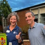 Board members serve popsicles