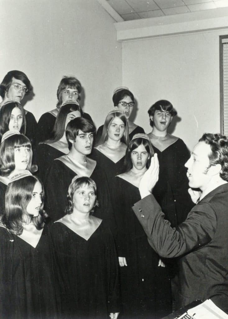 Choir 1969-70 Marvin Miller (EMU Archives)